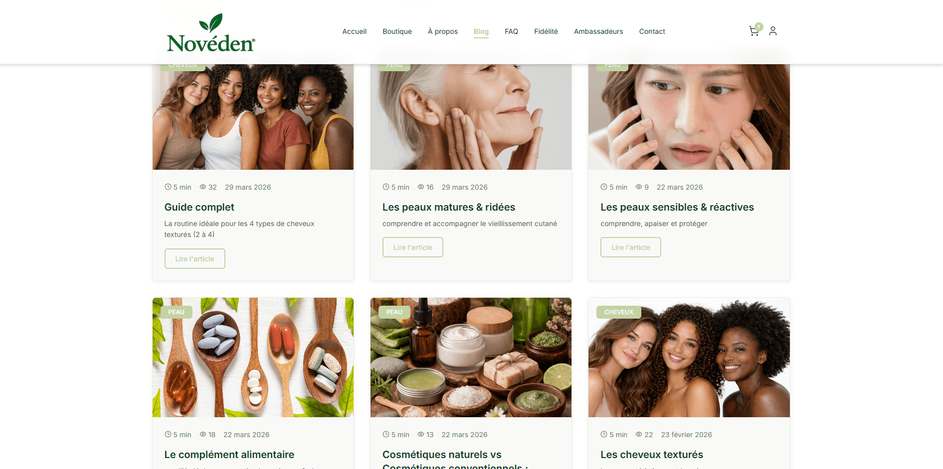 Plateforme E-commerce de Produits Cosmétiques Intelligente - visuel 1